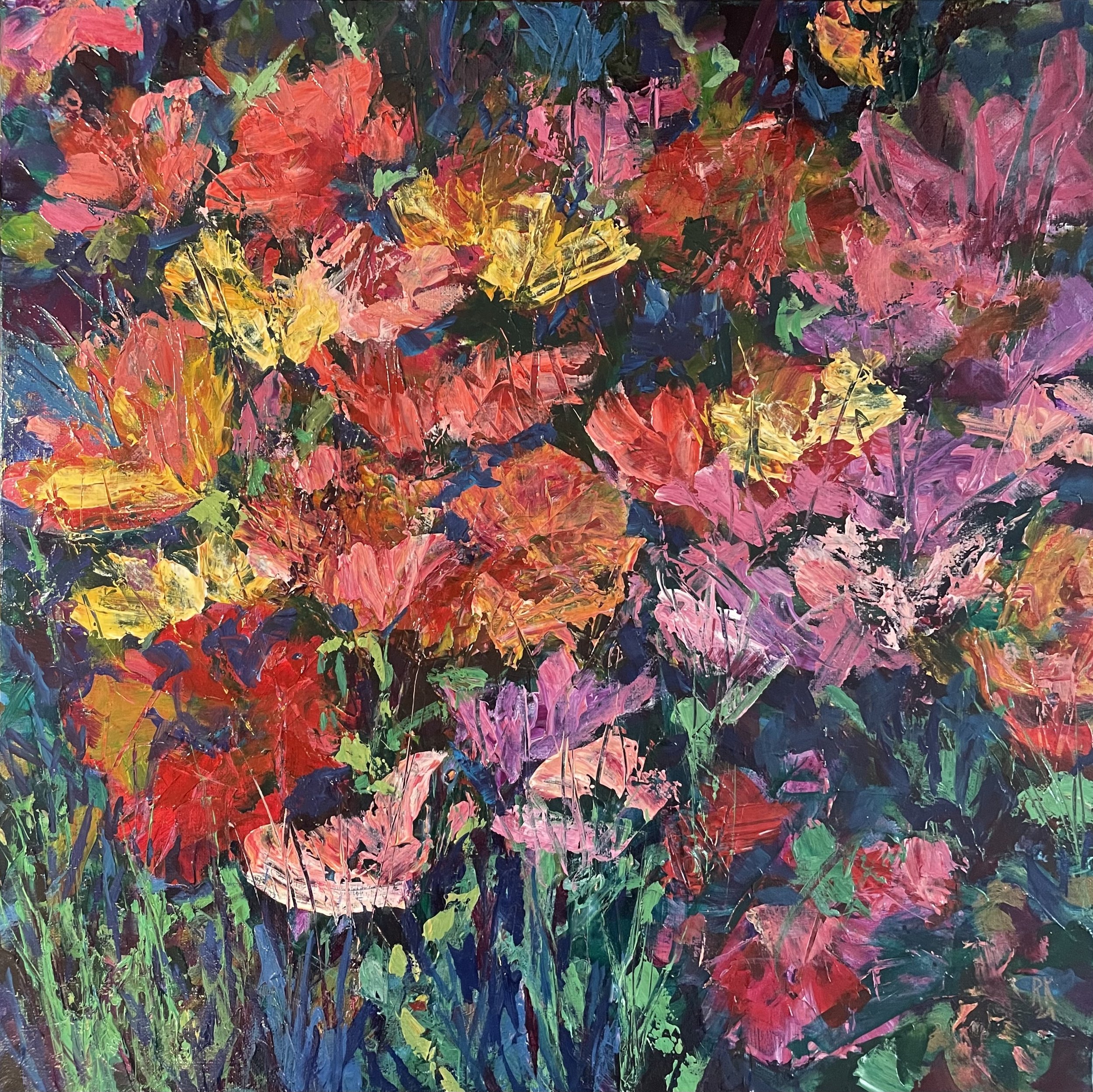 446 SUNNYSIDE POPPIES 24X24 ACR 24 $525.jpg