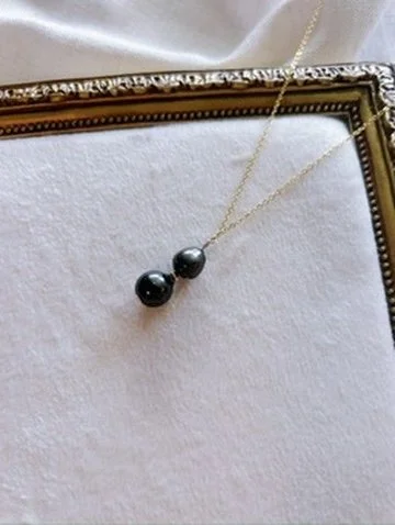 Double Tahitian Pearl Necklace