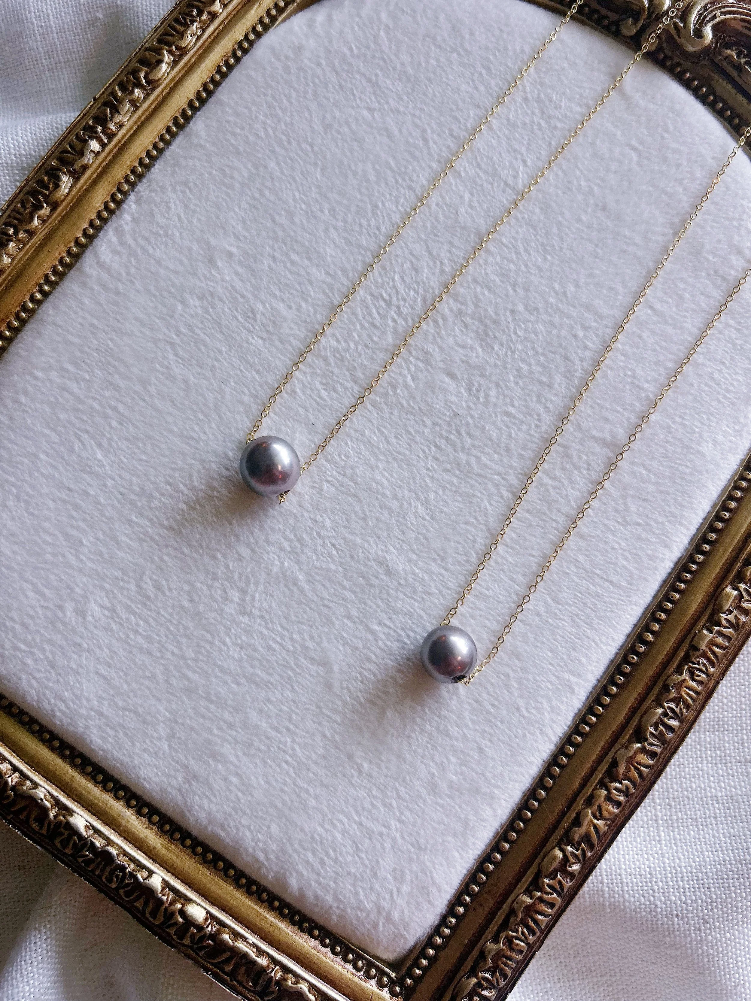 AAA+ Tahitian Pearl Necklace - Classic