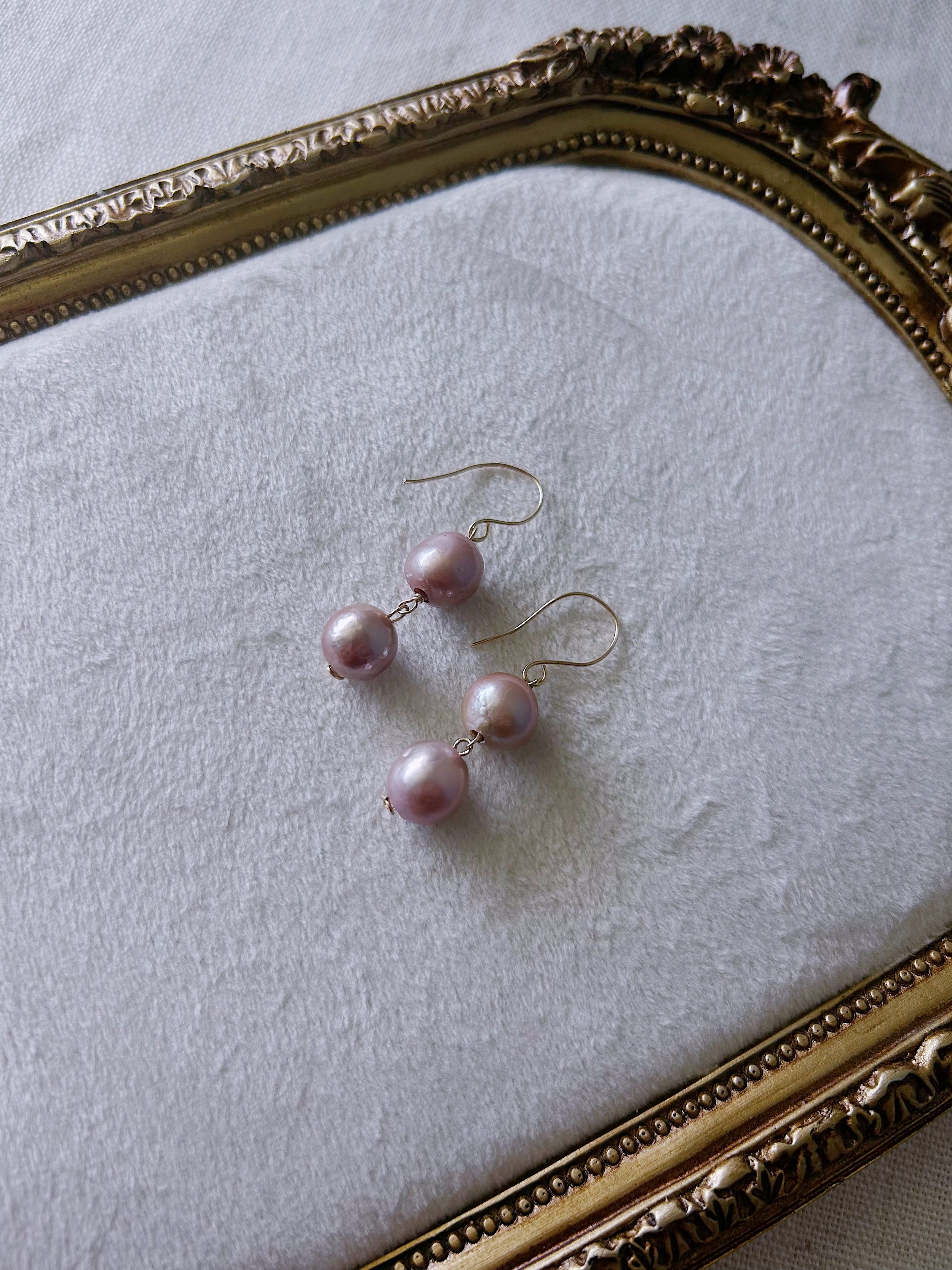 Double Edison Pearl Earrings