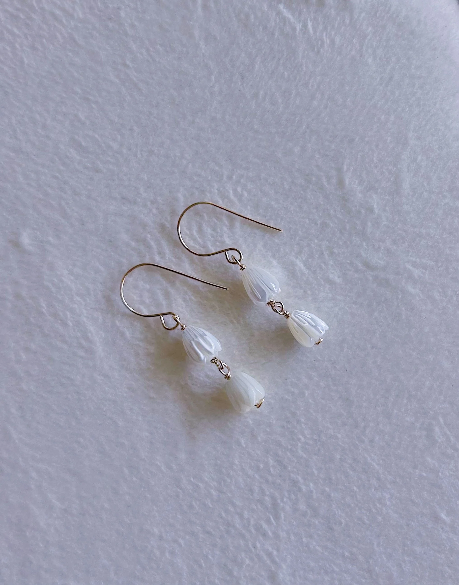 Double Pikake Chain Earrings