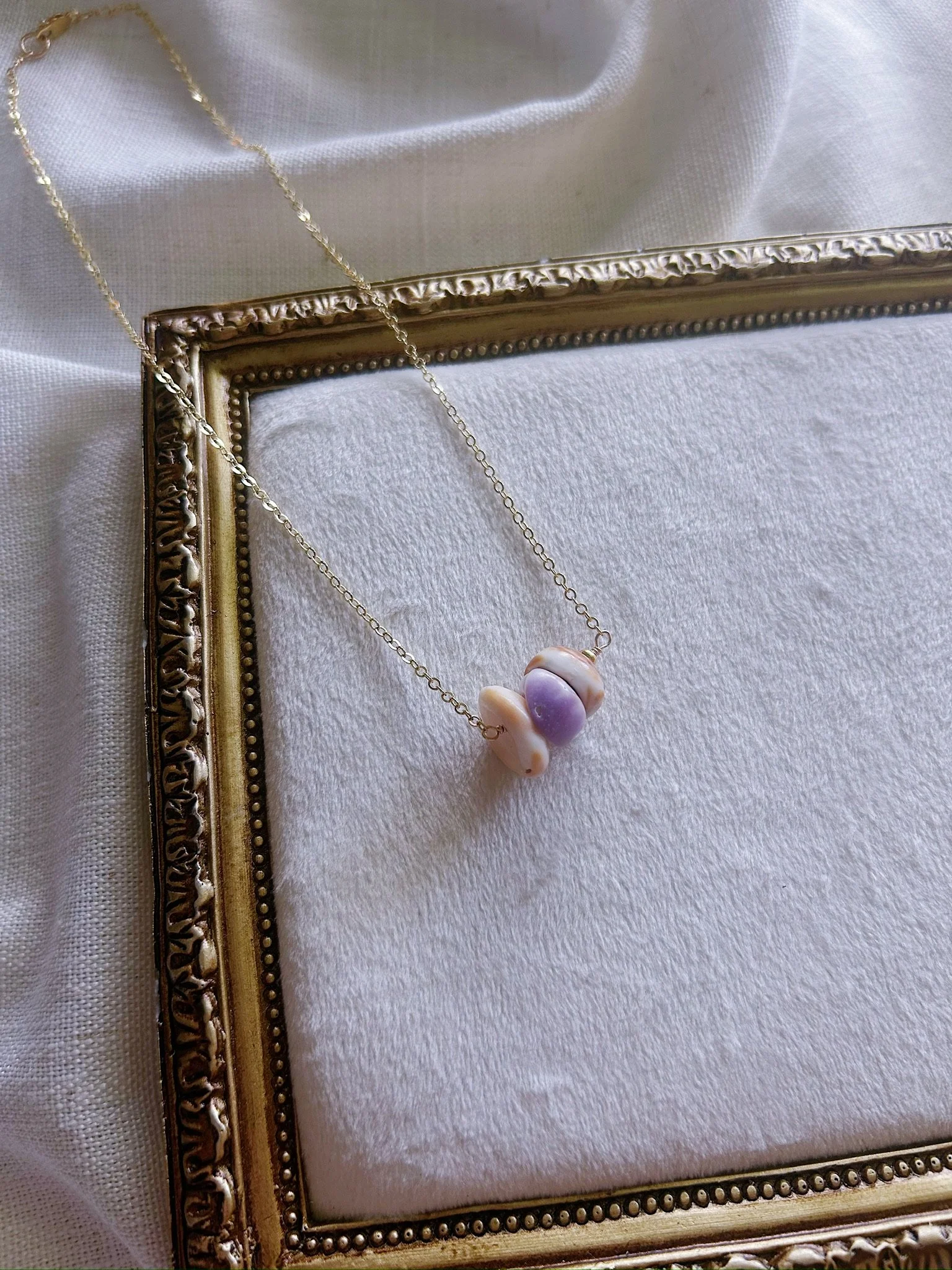 Triple Puka Shell Necklace