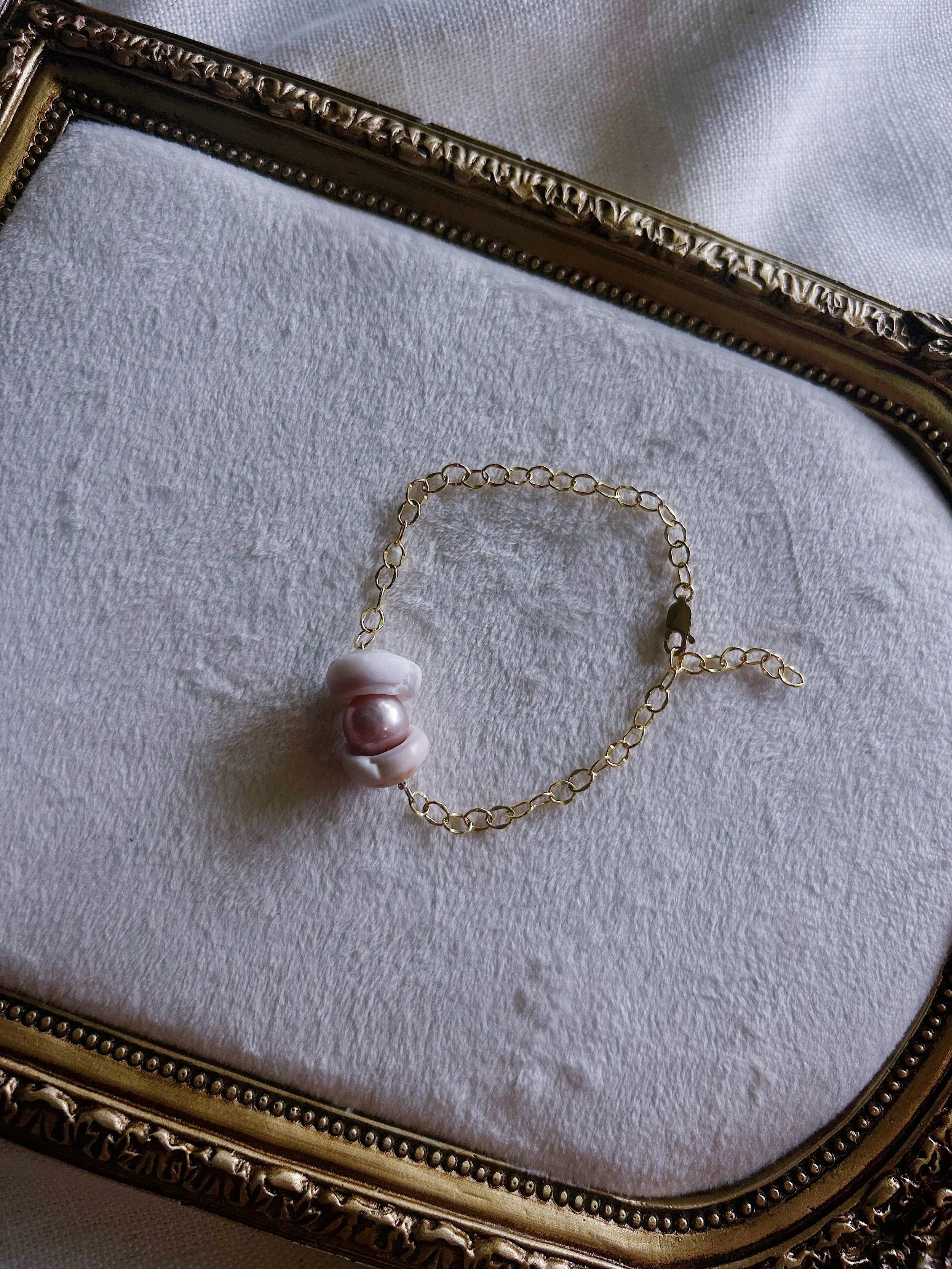Edison Freshwater Pearl & Puka Necklace