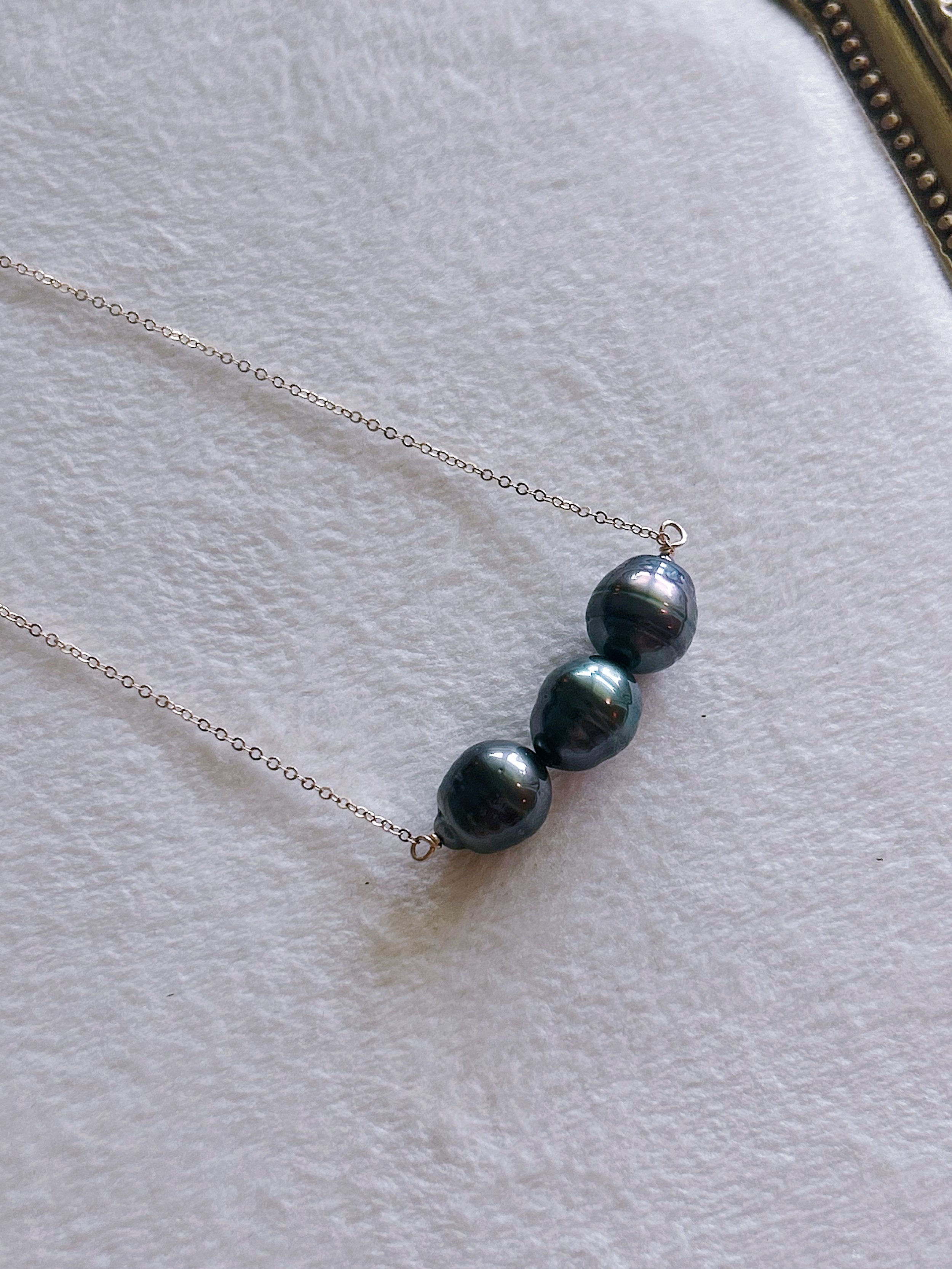 Tahitian Pearl Bar Necklace