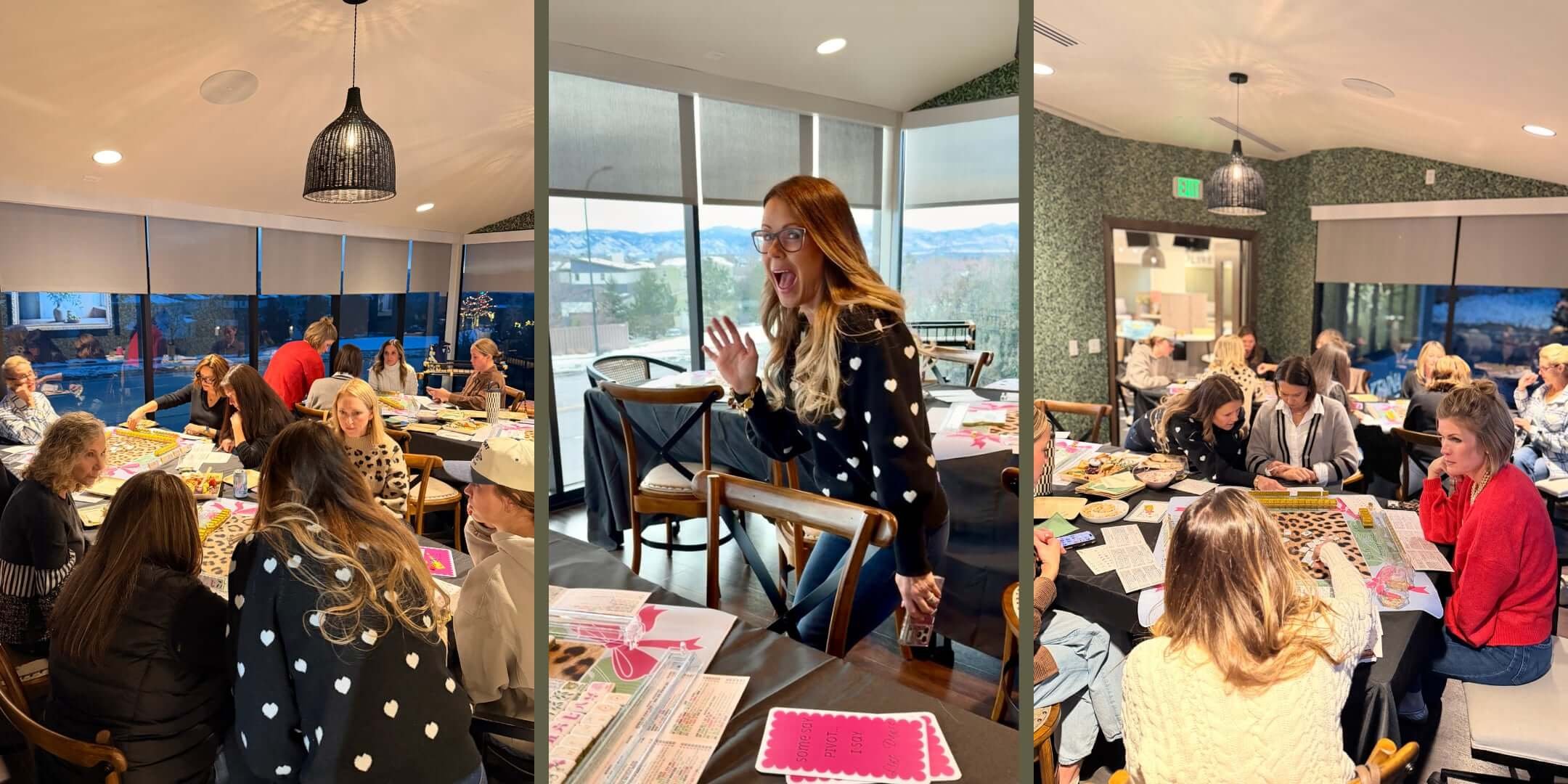 Image of women playing mahjong with Kristin Sutter