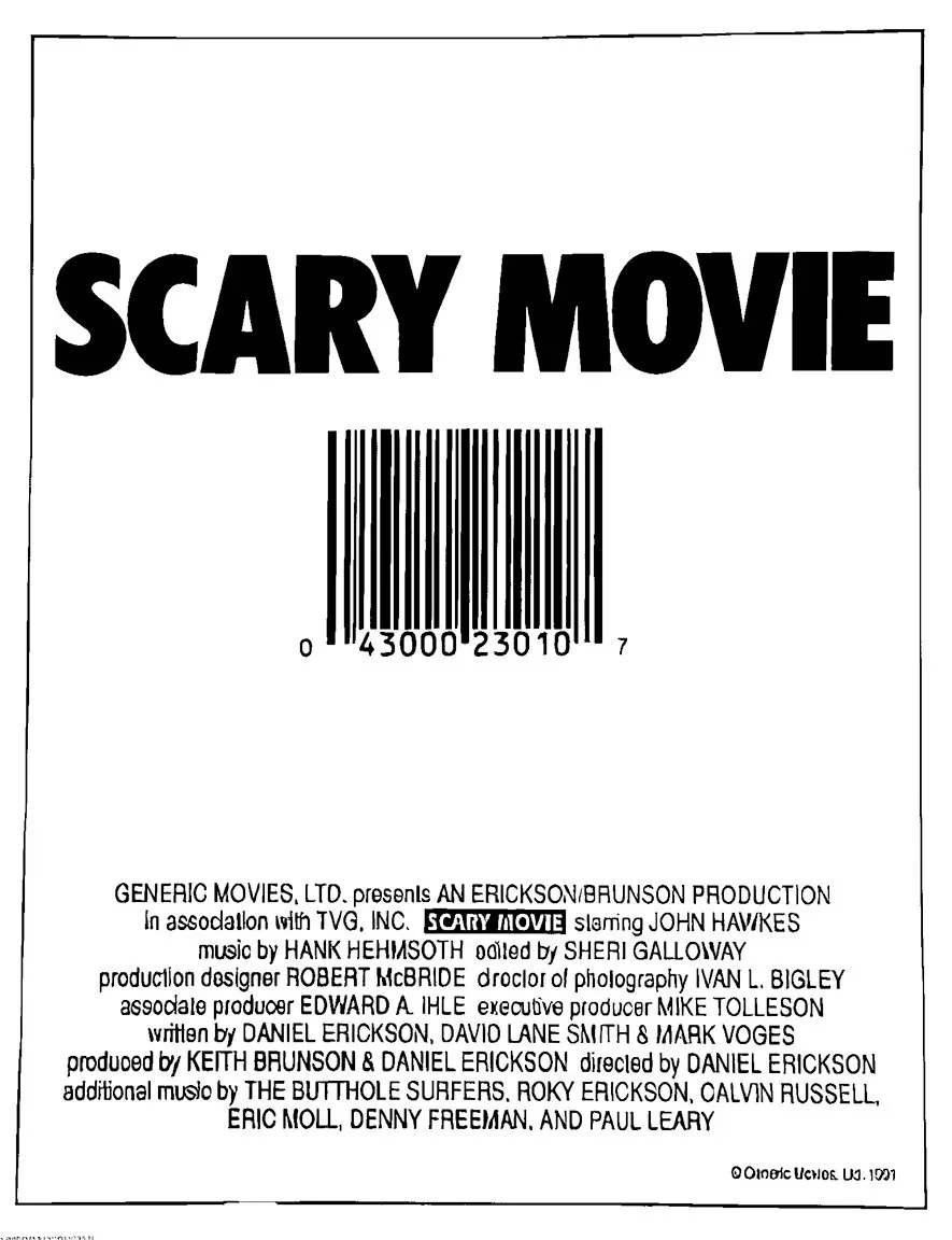 Scary Movie 1991 film scored by composer Hank Hehmsoth, Austin cult film soundtrack and orchestral film score