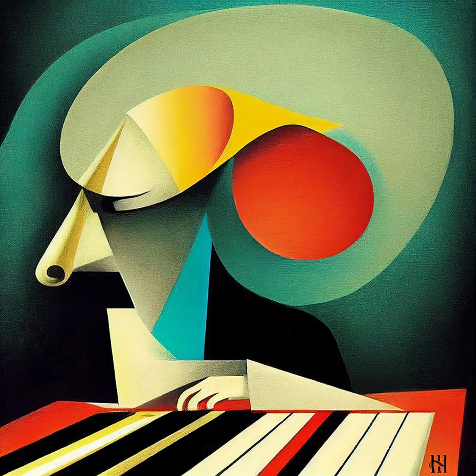 Self Portrait
Giclée on canvas, 2022
© Hank Hehmsoth