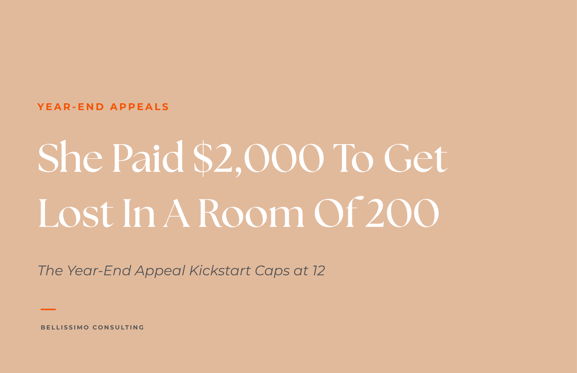 She Paid $2,000 to Get Lost in a Room of 200