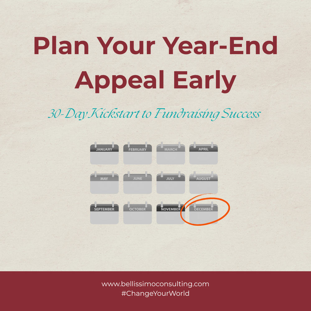 Year-End Appeals: The Earlier The Better — Bellissimo Consulting