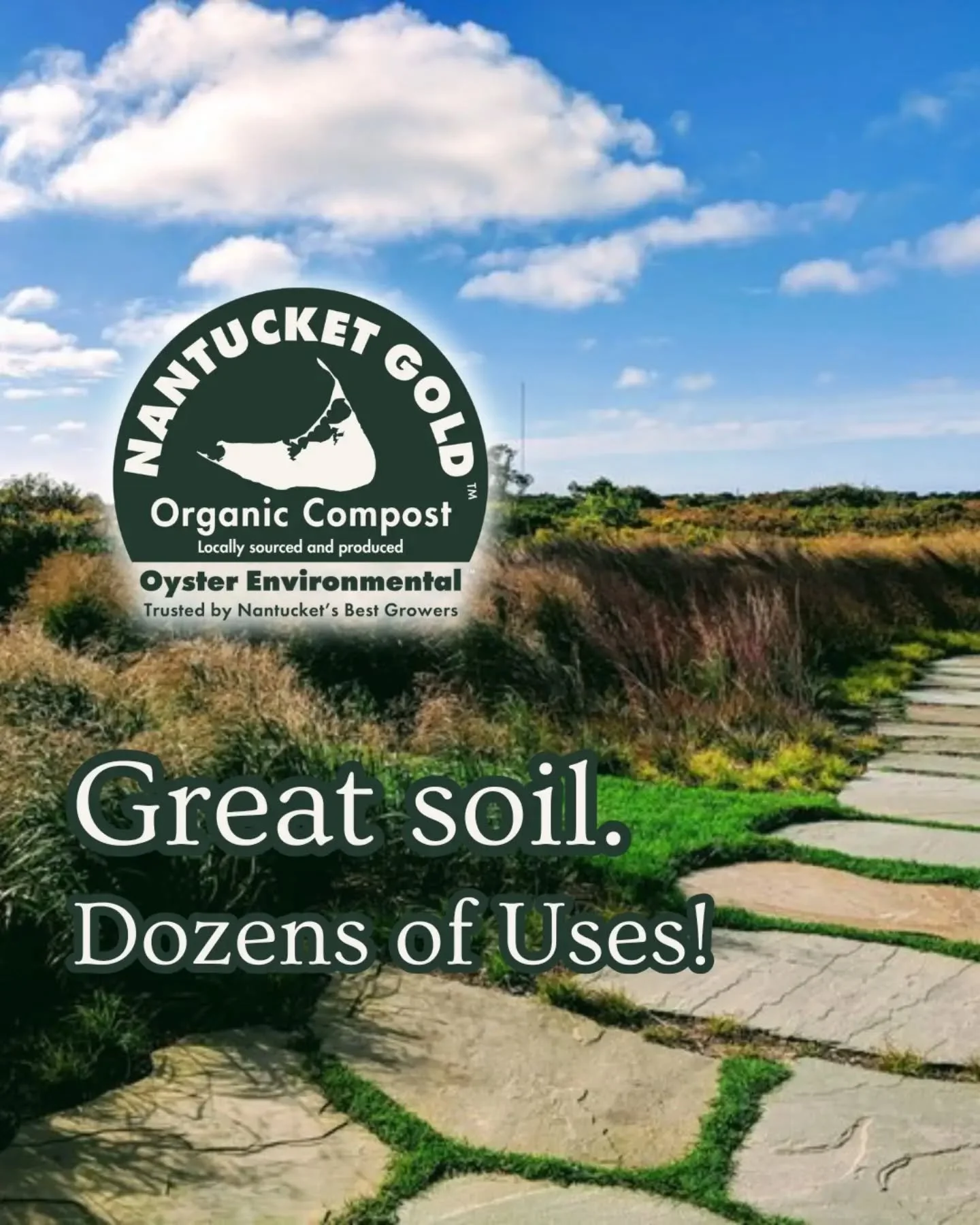 One awesome soil. A lot of uses! 🌾🌱🪱🌻

Raised beds, lawn repair, garden beds, native plantings &mdash; Nantucket Gold works wherever your soil needs help! Made from 100% recycled yard trimmings. OMRI Listed.

Bags are $5! Bulk by the yard. Pick u