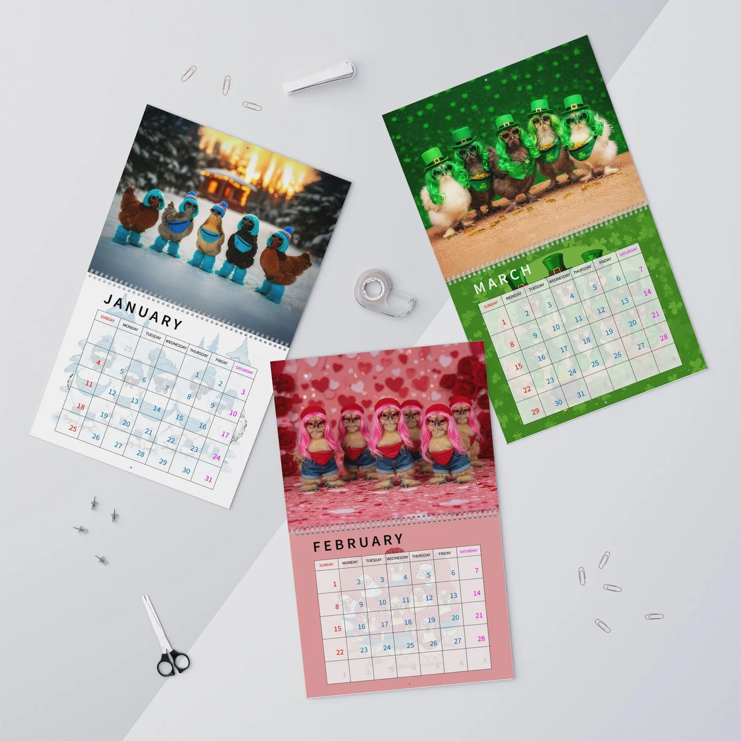 Pocket Macro 2026 Calendar 14 x 11.5
