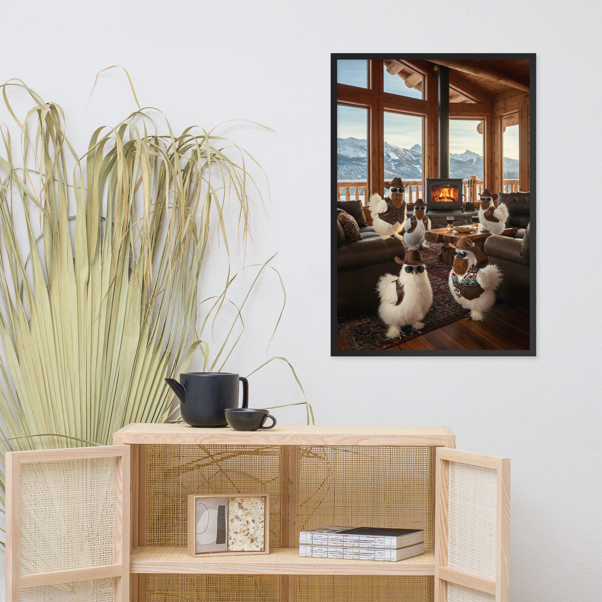 Flower Power Framed photo paper poster — Pocket Macro