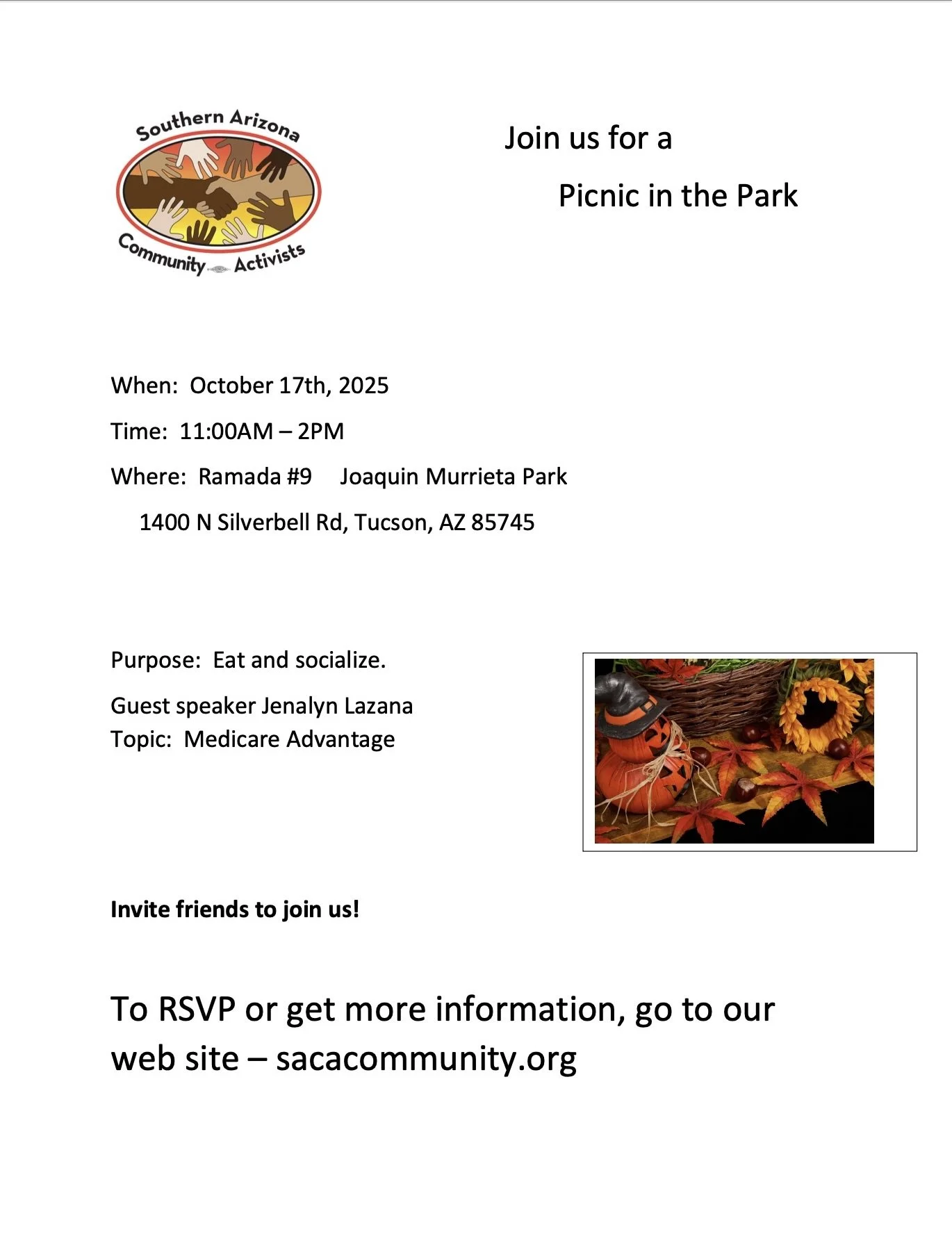 (SACA Yearly Picnic)