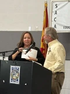 Adelita presents award to Keith Bagwell