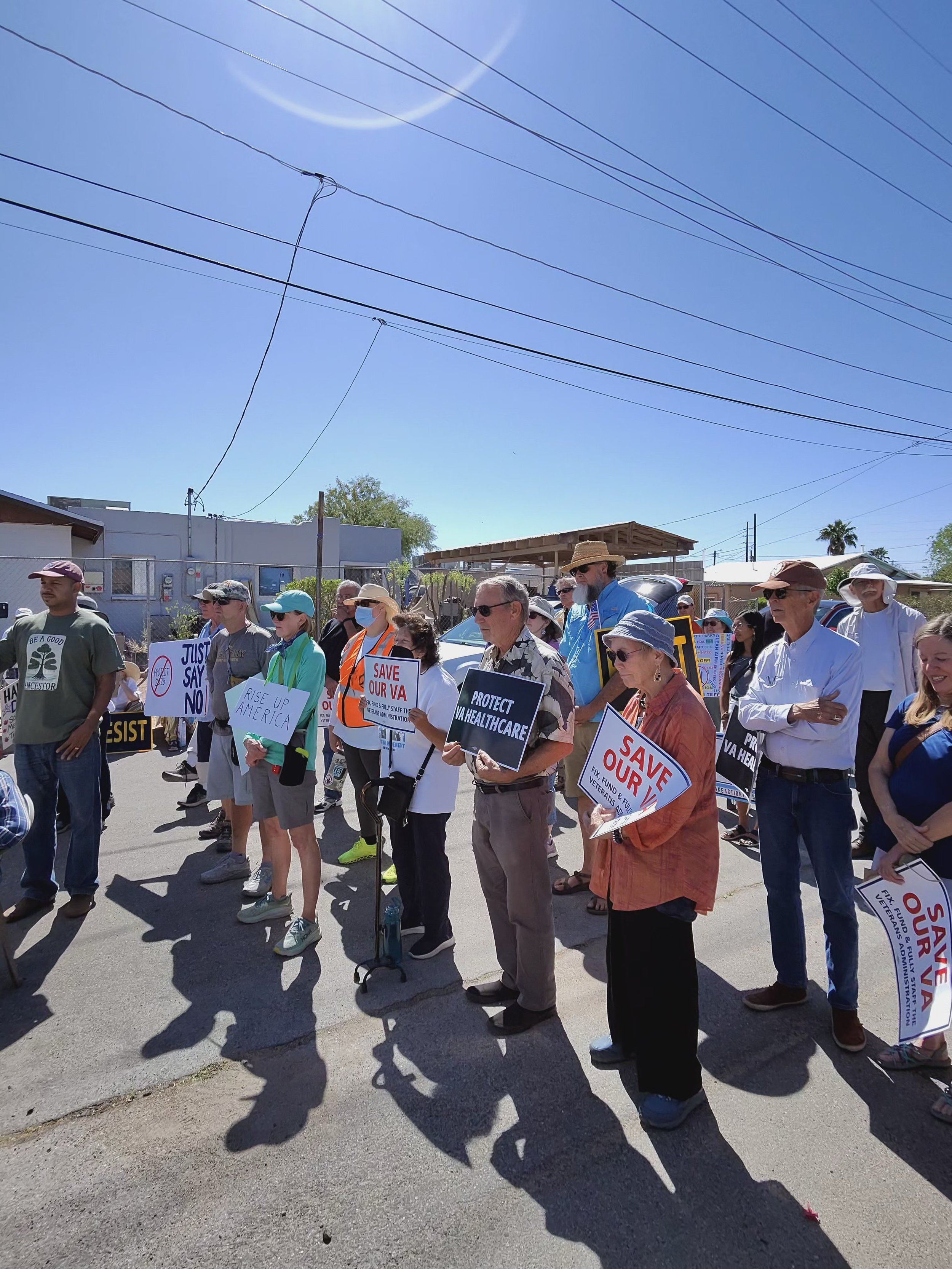 Rally Participants at VA location
