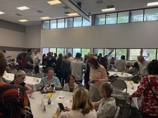 Kay Federoff welcoming AZ Dem. Party LD 19 members
