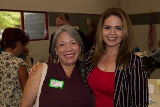 Beatriz Topete (Worker Power) with Tucson Mayor Regina Romero (right)