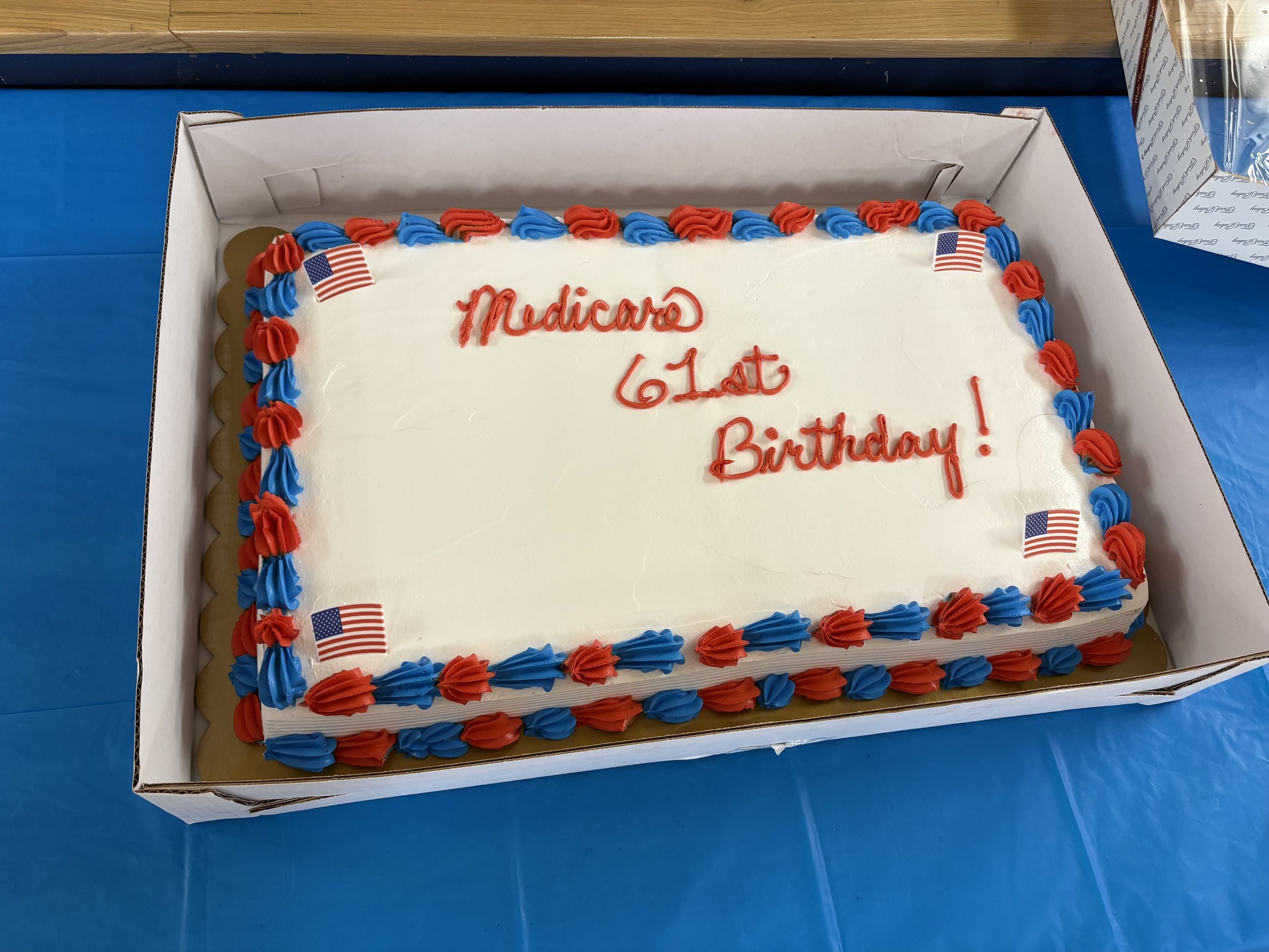 Medicare Birthday Cake