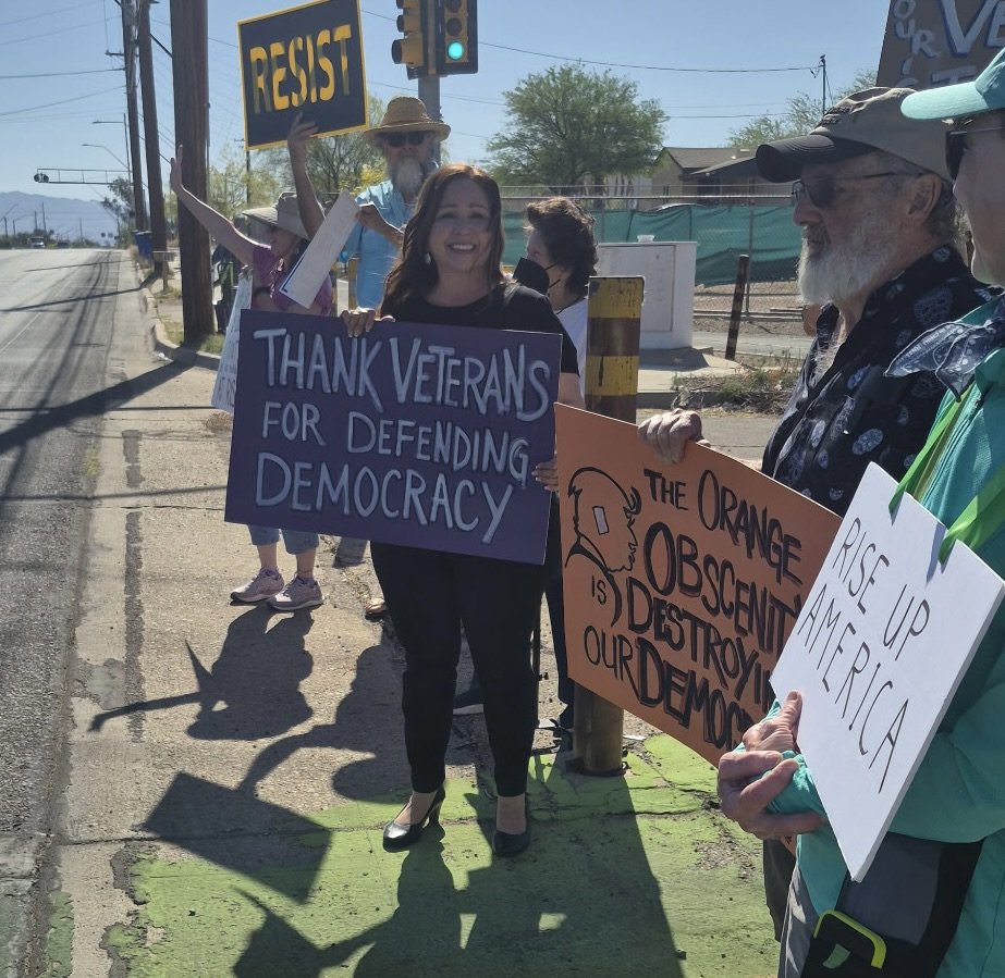 Adelita Grijalva standing up for Veterans.