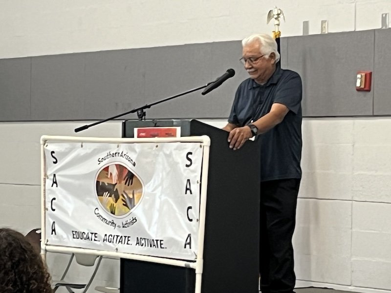 Henry Trejo, SACA President opens ceremony