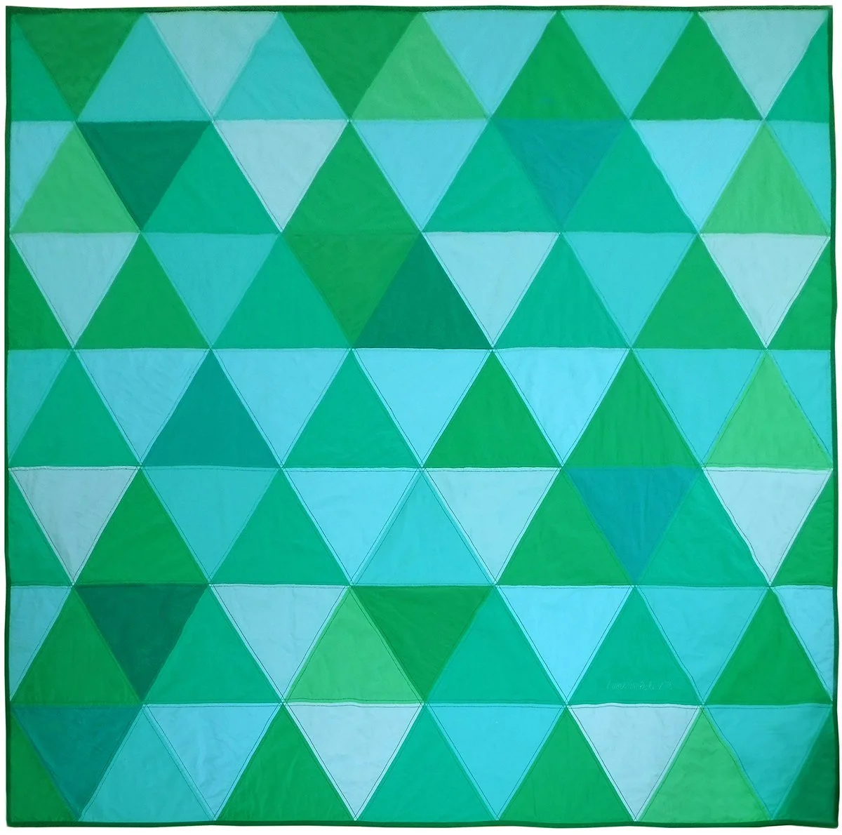 bimbambuki Un reve d'un mur vert Quilt.jpg