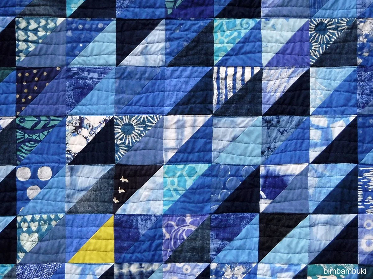 bimbambuki Three Yellow Fish Quilt 2.JPG