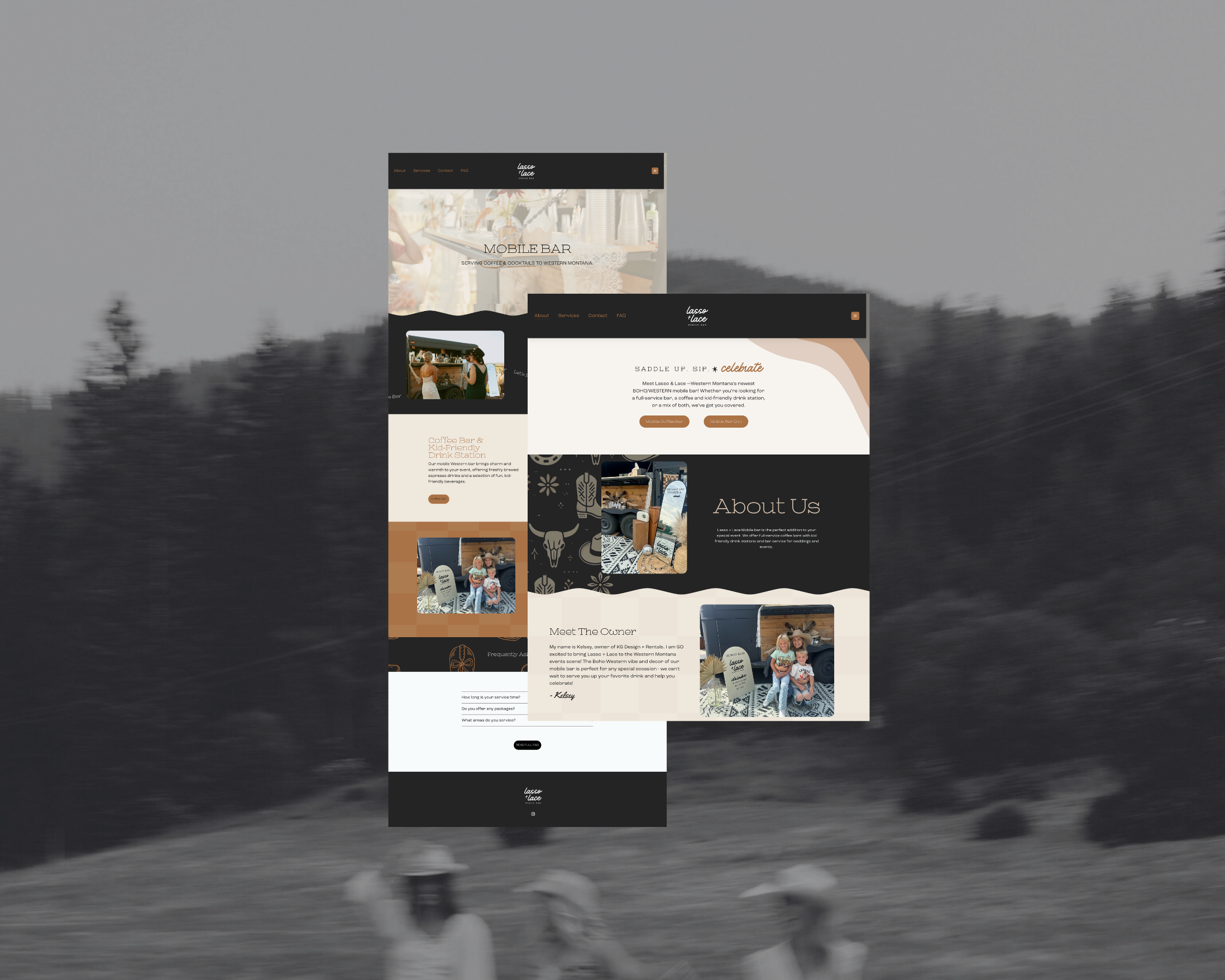 Boho Western Website | Lasso &amp; Lace Mobile Bar 