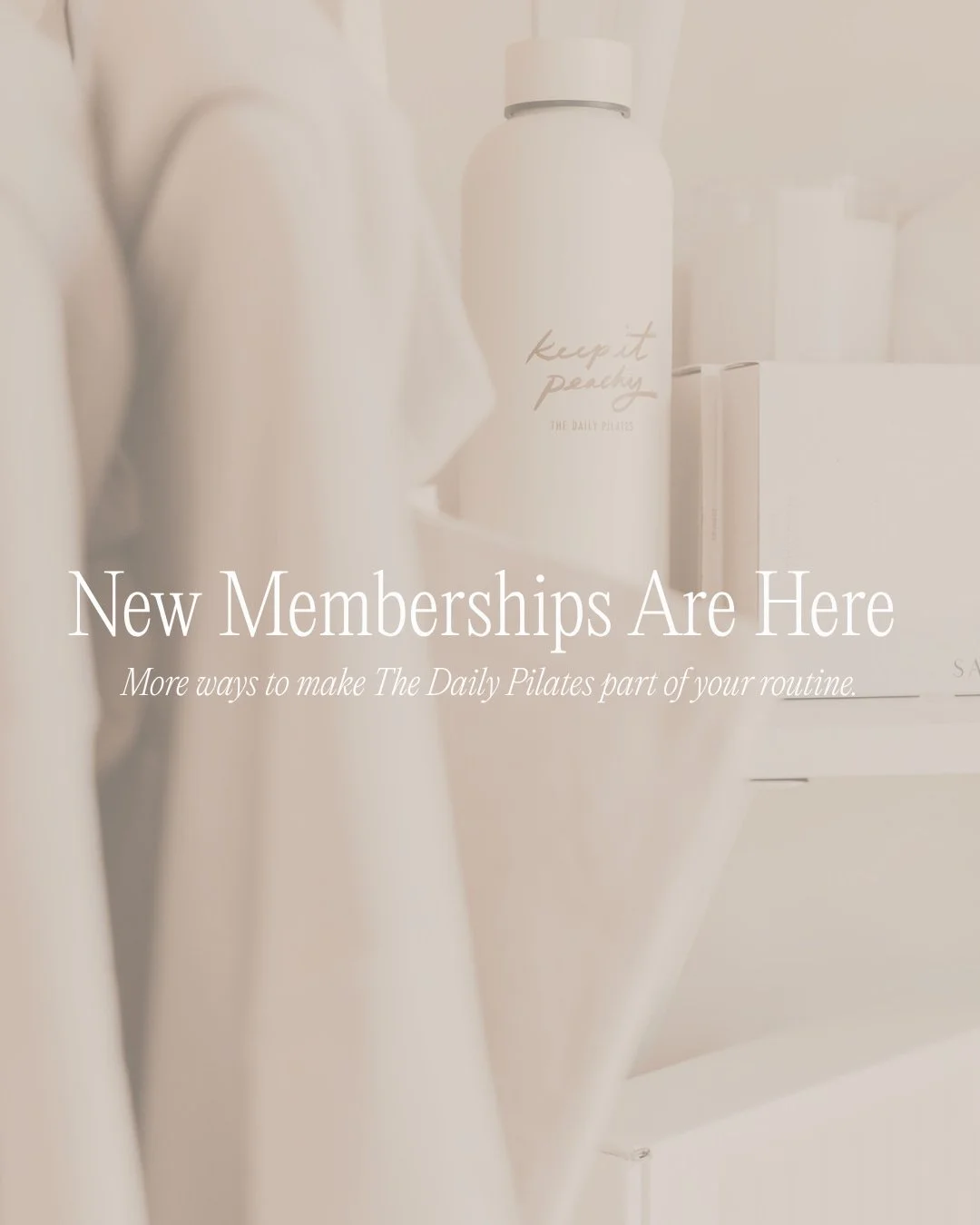 Your routine just got more flexible. 🤍

We're introducing an entirely new lineup of monthly autopay memberships at The Daily Pilates Basking Ridge.

Choose the rhythm that works for you:

REFORMER
4x/month &bull; $136
8x/month &bull; $264
Unlimited 