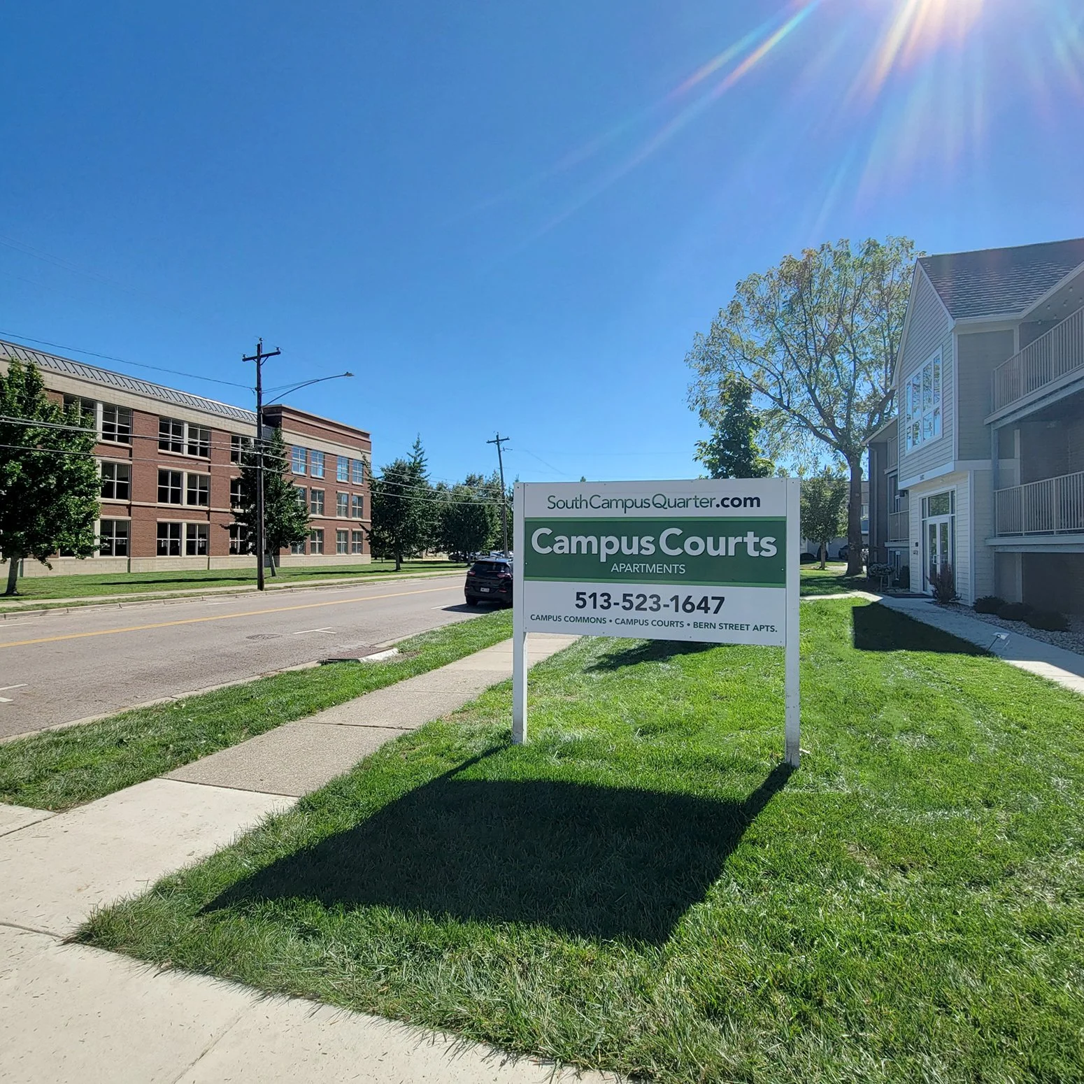 Miami University Apartments in Oxford South Campus Quarter Location