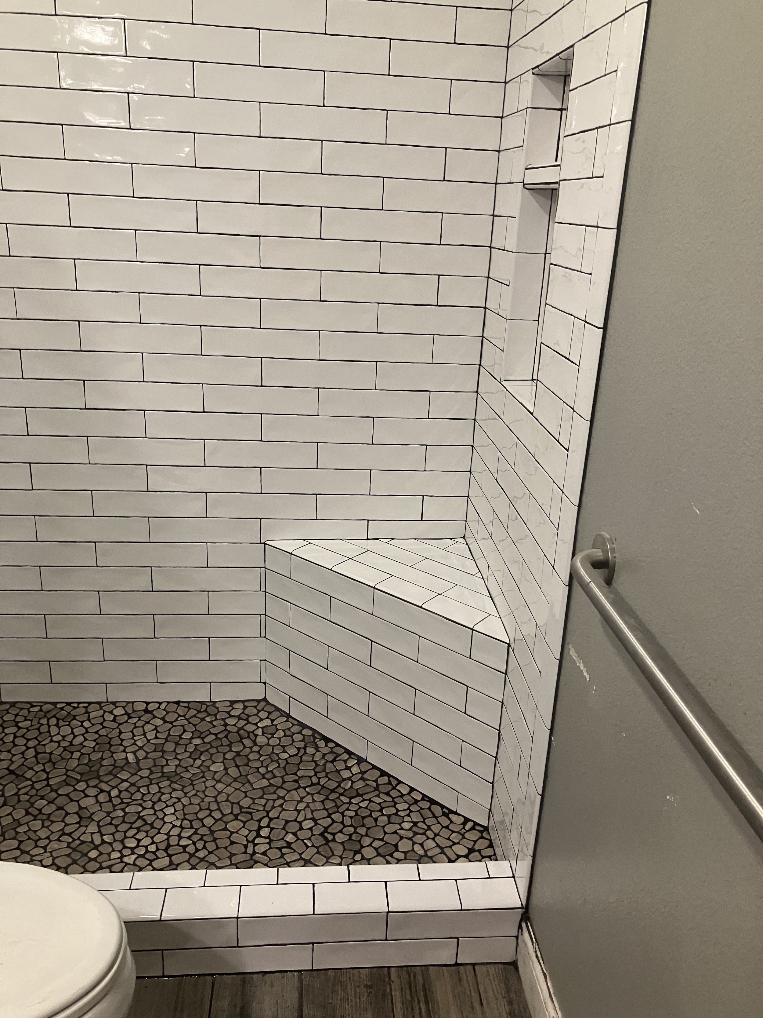 AR93 3x12 Dal -Tile, Remodel Shower Complete