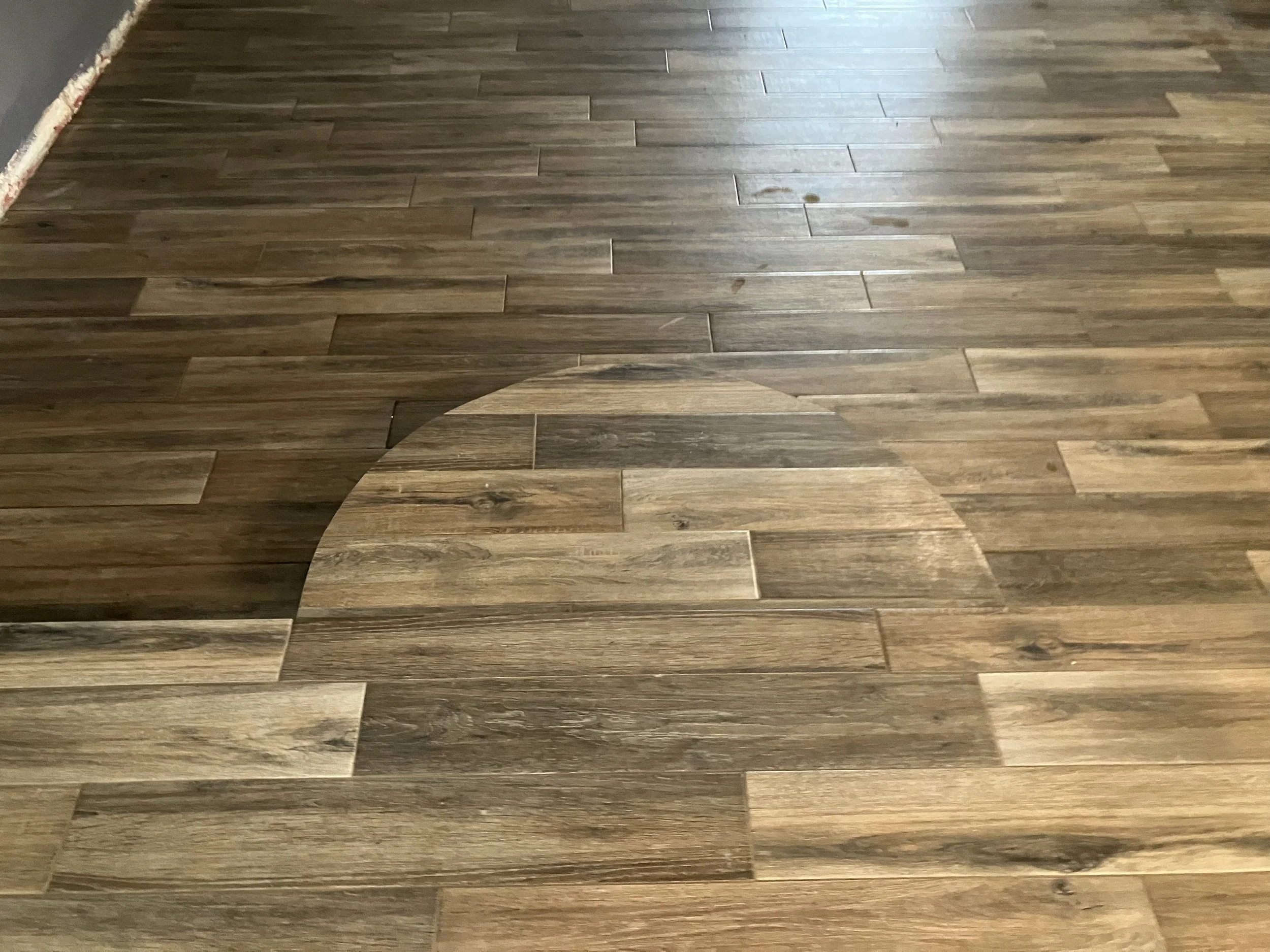 Porcelain wood Look Tile Project