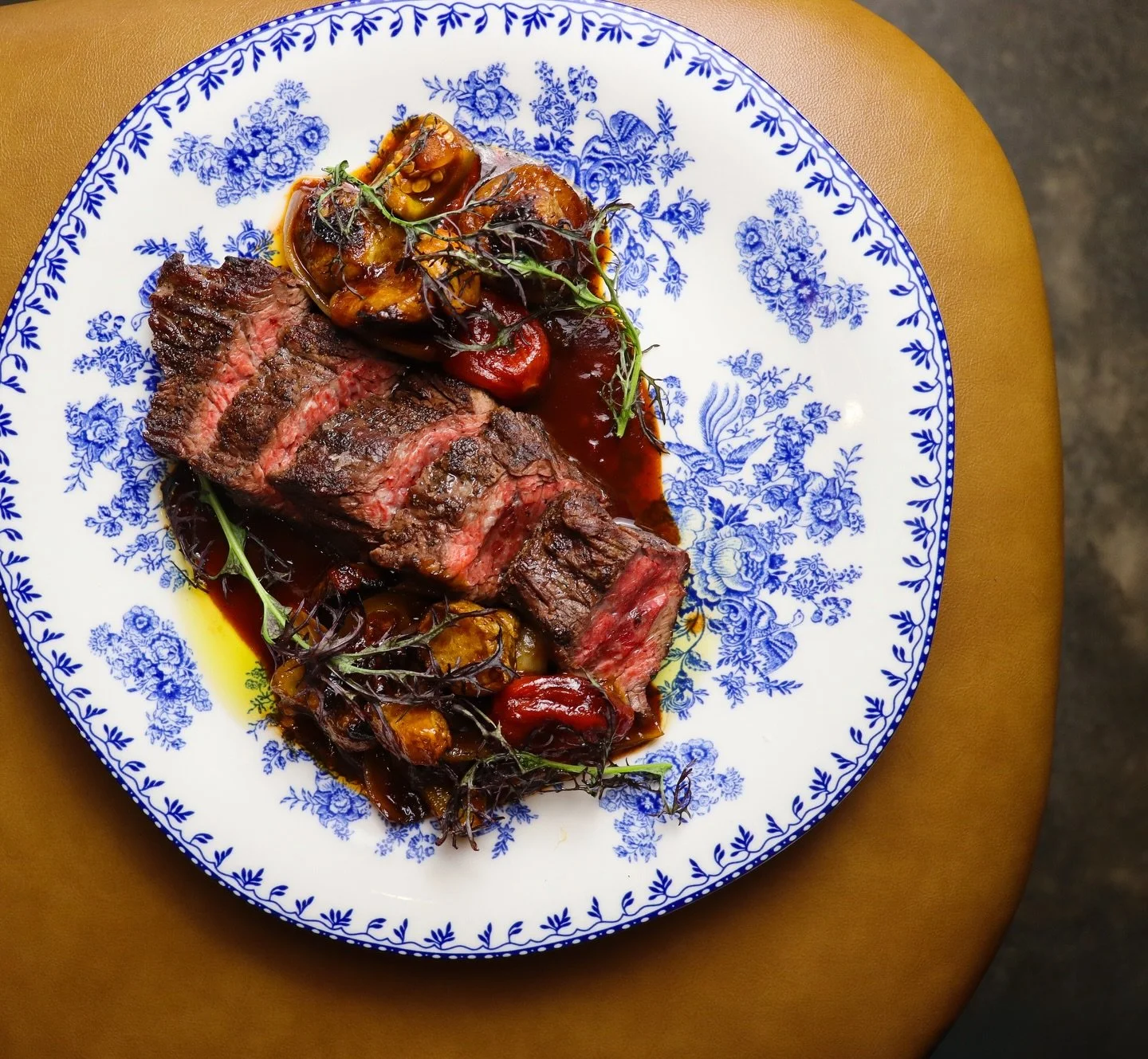 Bring the bottle you don&rsquo;t usually open. We&rsquo;ll take care of the rest. 🔥 Creekstone Ranch bavette &ldquo;fra diavolo&rdquo;, shallots, garlic confit, cherry pepper. Add a side of our crispy roasted potatoes with rosemary and parmesan *che