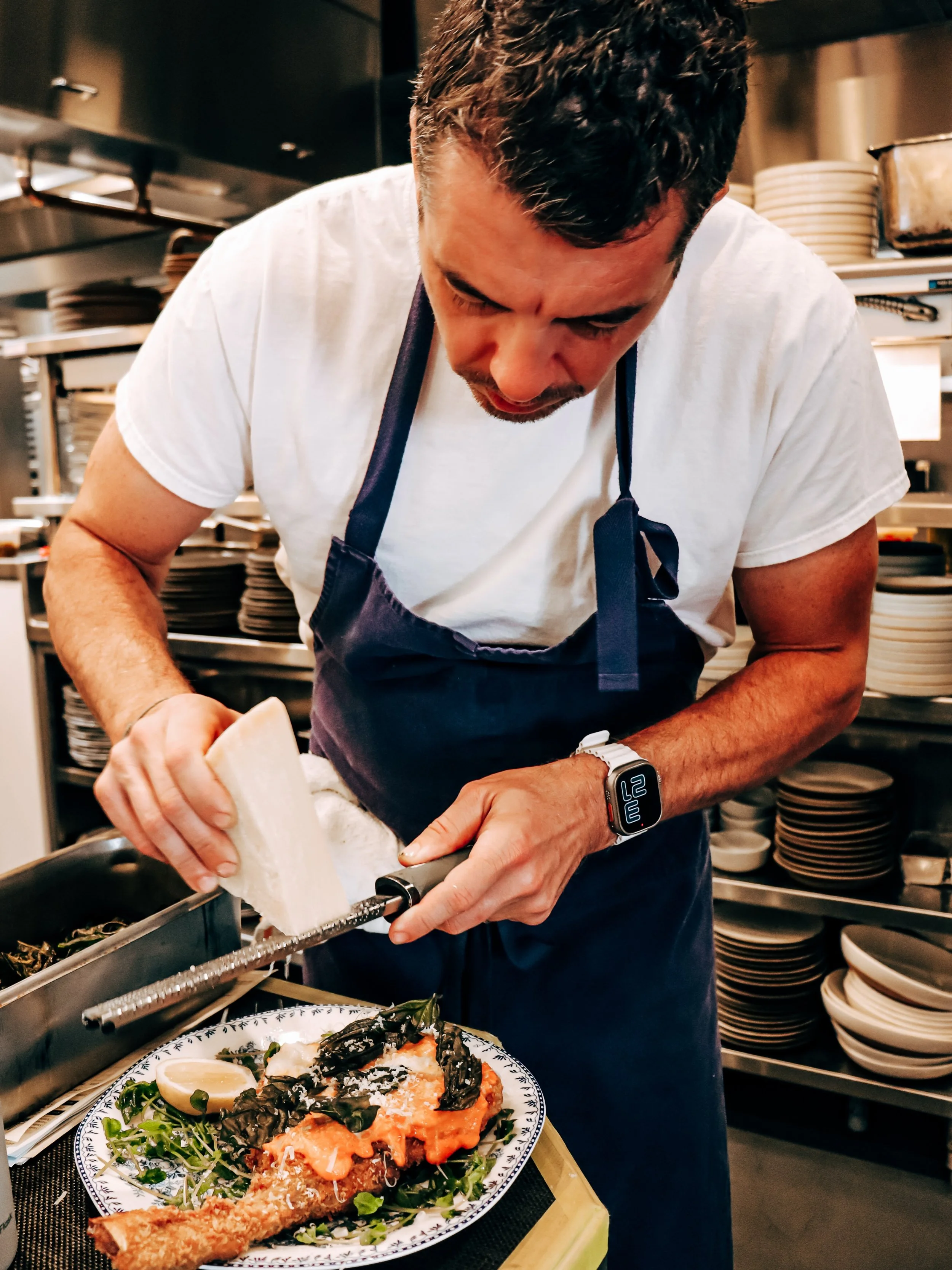 Tonight&rsquo;s excuse to skip cooking: Bone-In Veal Parmesan. Pink vodka. Buffalo mozzarella. No &ldquo;just a salad&rdquo; day.

Dinner starts at 4:30. We&rsquo;ll save you a seat.

🎶 And Tuesday: Sean Carscadden is back on the patio from 5-8:30pm