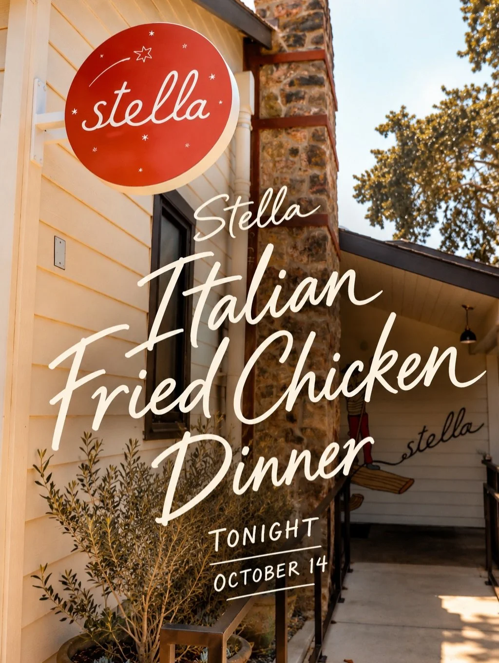 There are worse things you could do on a Wednesday than surrender to a little hot honey and questionable table manners.

Tonight at Stella, we&rsquo;re bringing out the roman-spiced fried chicken, calabrian hot honey, warm fontina cornbread, and pero