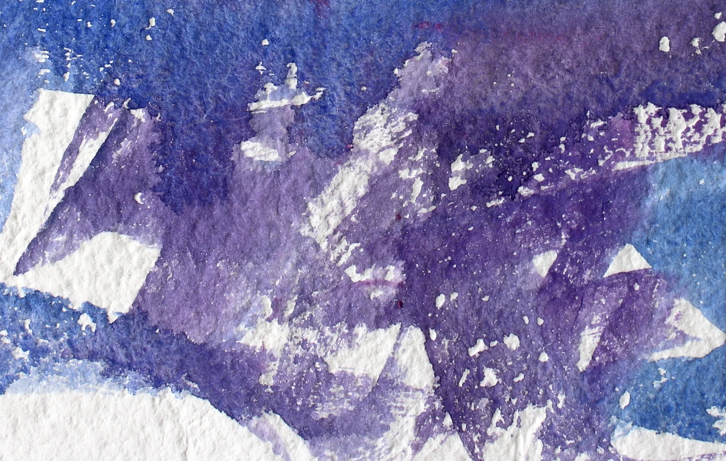 TEST ON GELATIN, WATERCOLOR ON AQUARI