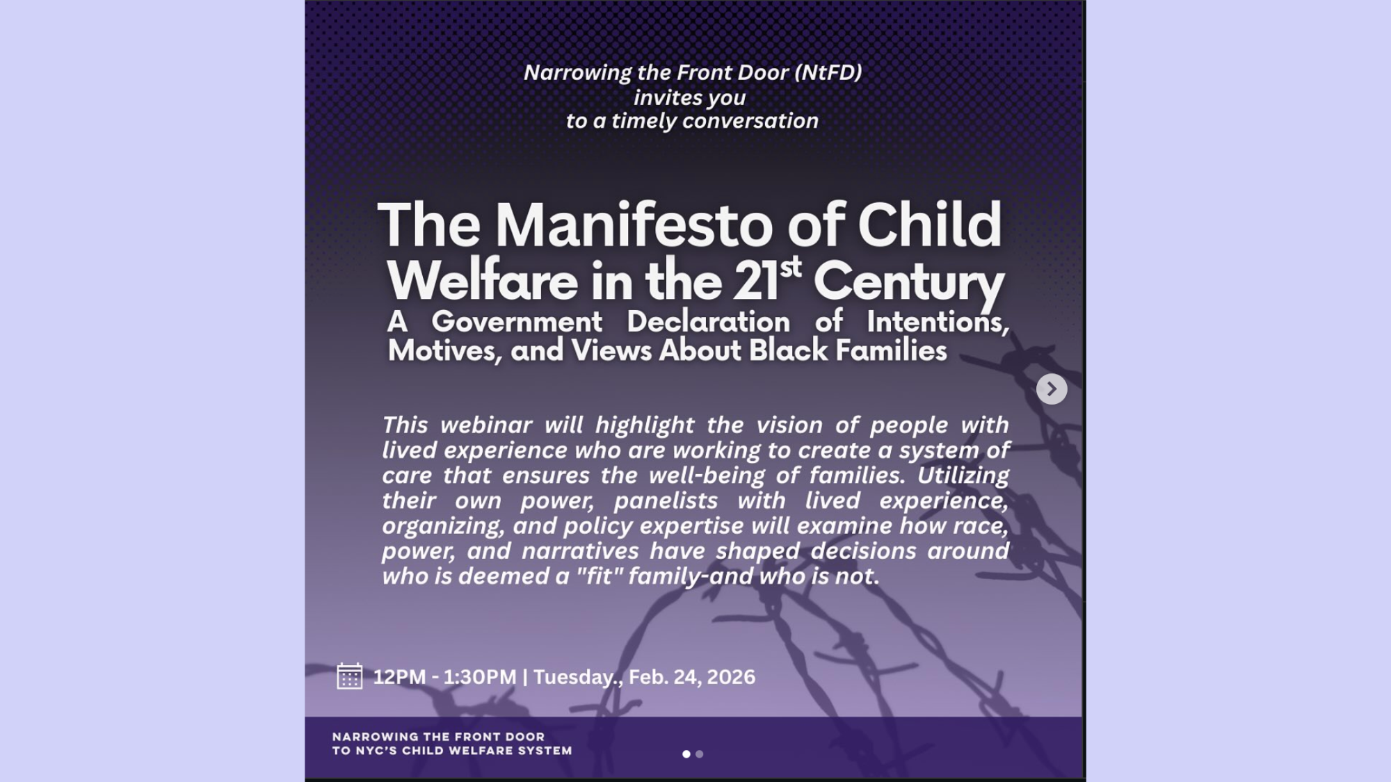 The Manifesto of Child Welfare in the 21st Century