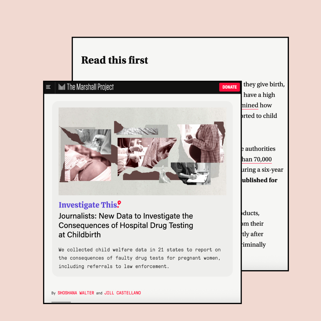 Journalist Toolkit to Investigating the Consequences of Hospital Drug Testing at&nbsp;Childbirth