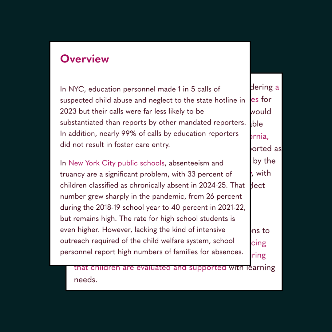 Brief: Mandated Reporting in Education