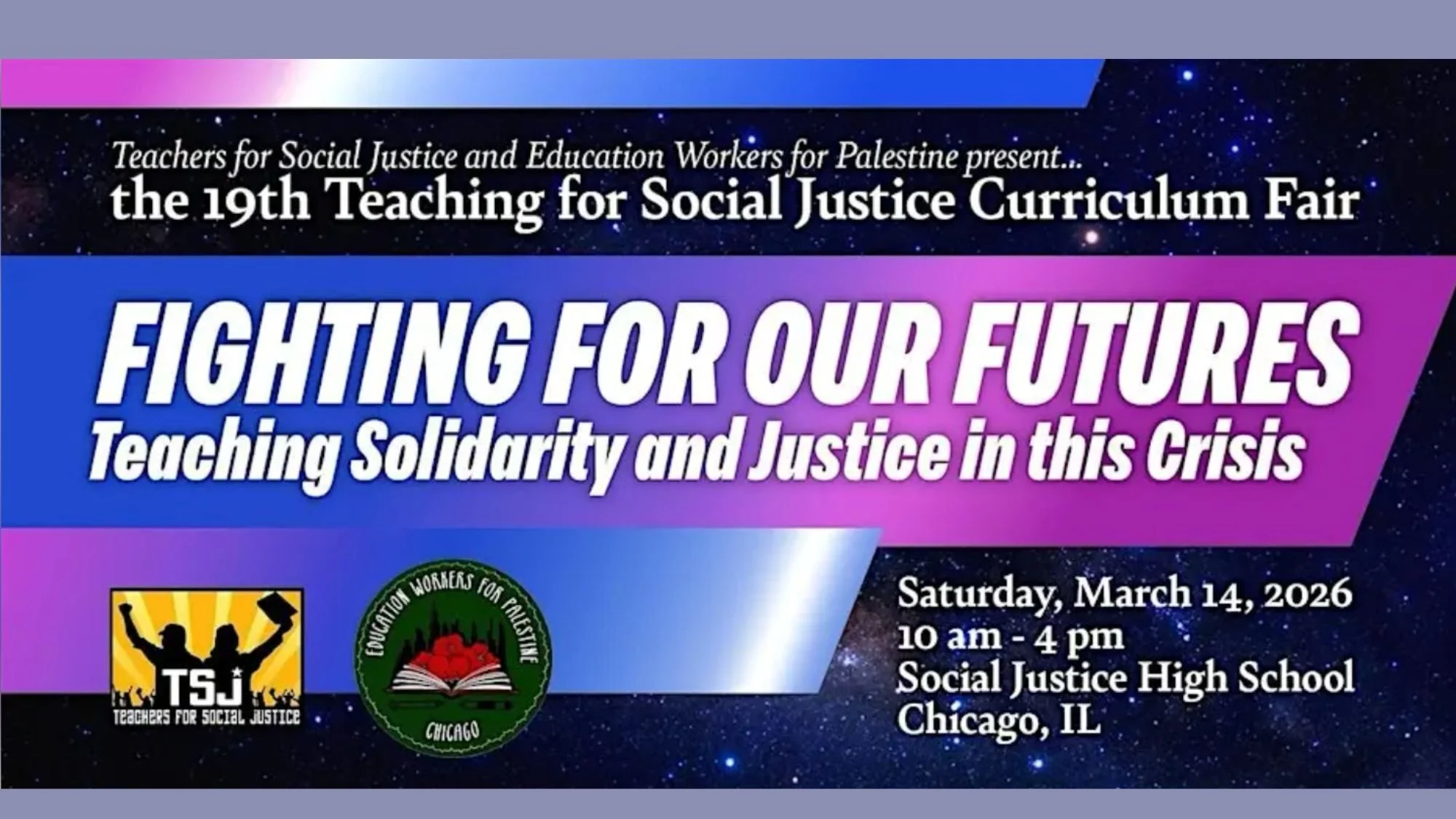 Teachers for Social Justice Curriculum Fair 2026