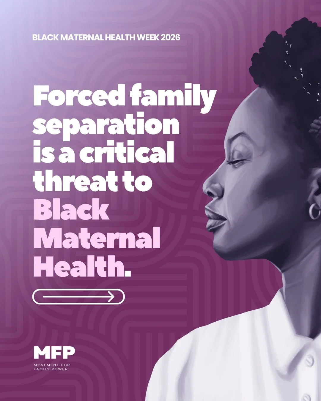 Forced family separation is a critical threat to Black Maternal Health.

1 in 10 Black children will experience family separation at the hands of &ldquo;CPS&rdquo; (the family police). And their mamas are more likely to experience postpartum depressi