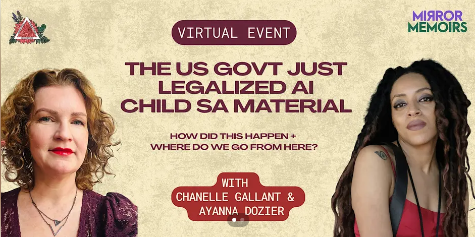 The US Govt Just Legalized AI Generated Child SA Material: Accountable Communities Consortium