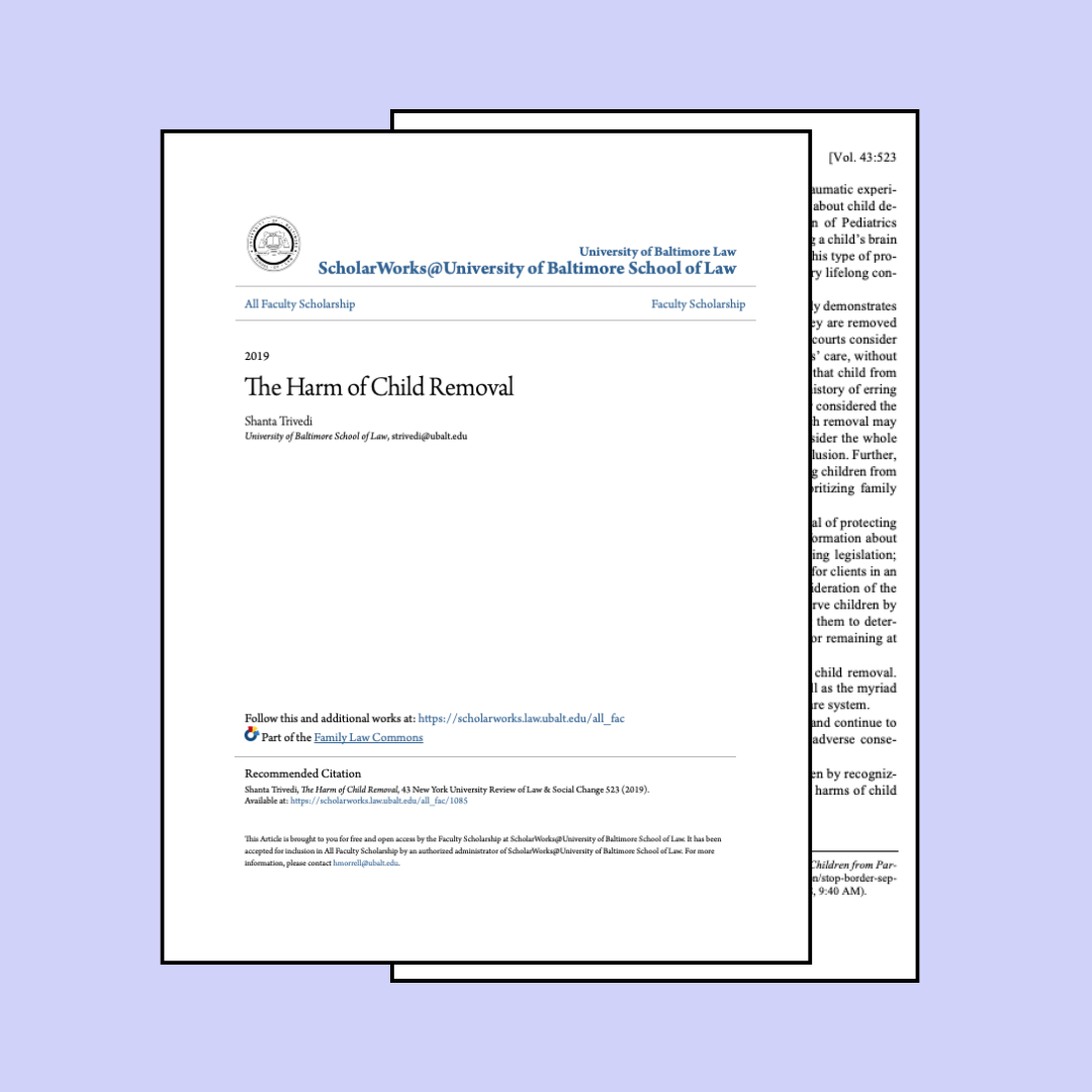 The Harm of Child Removal — Movement for Family Power