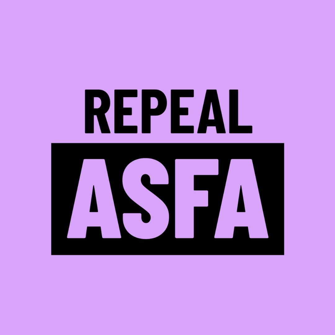 Repeal ASFA Campaign logo.