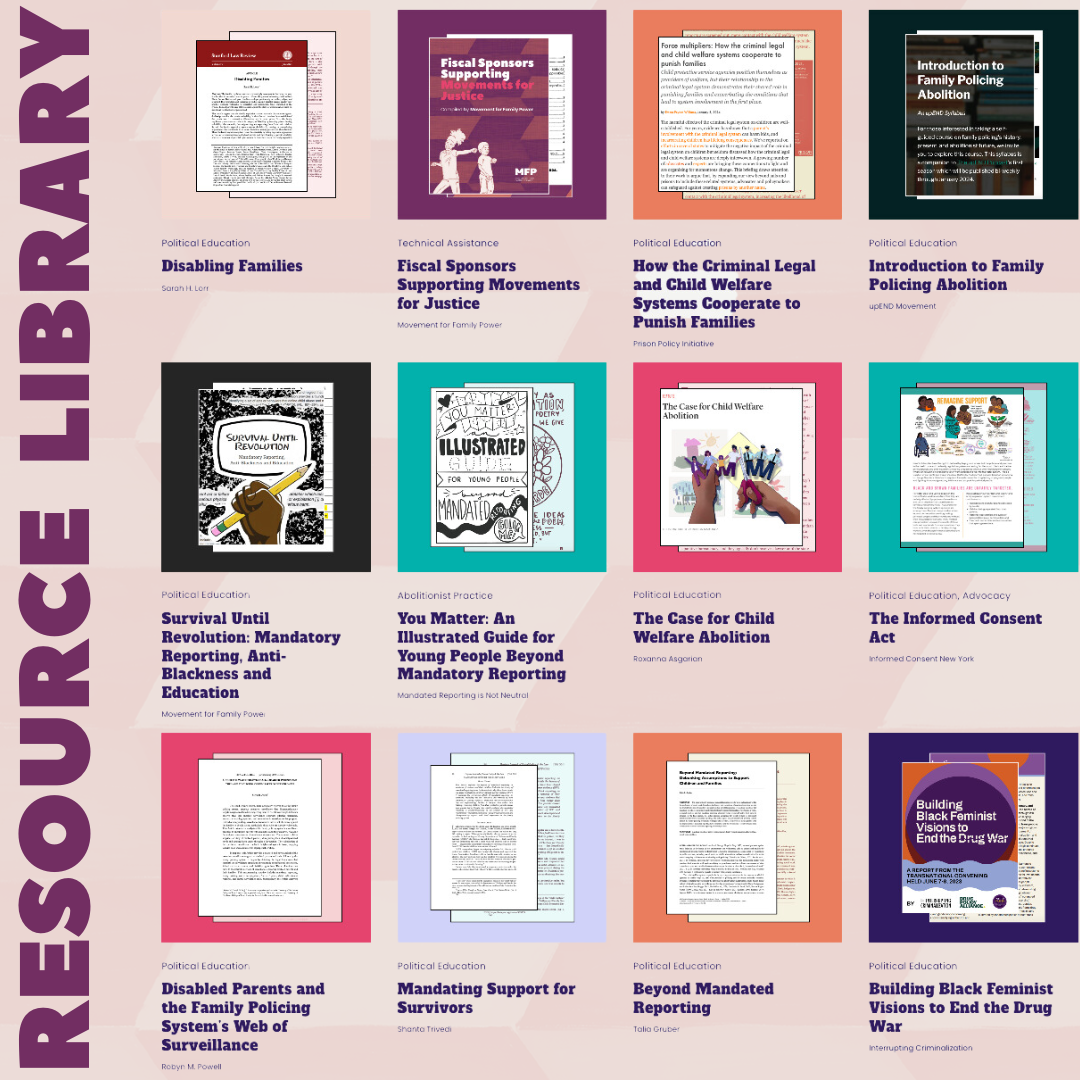Resource Library. Image of MFP's library.