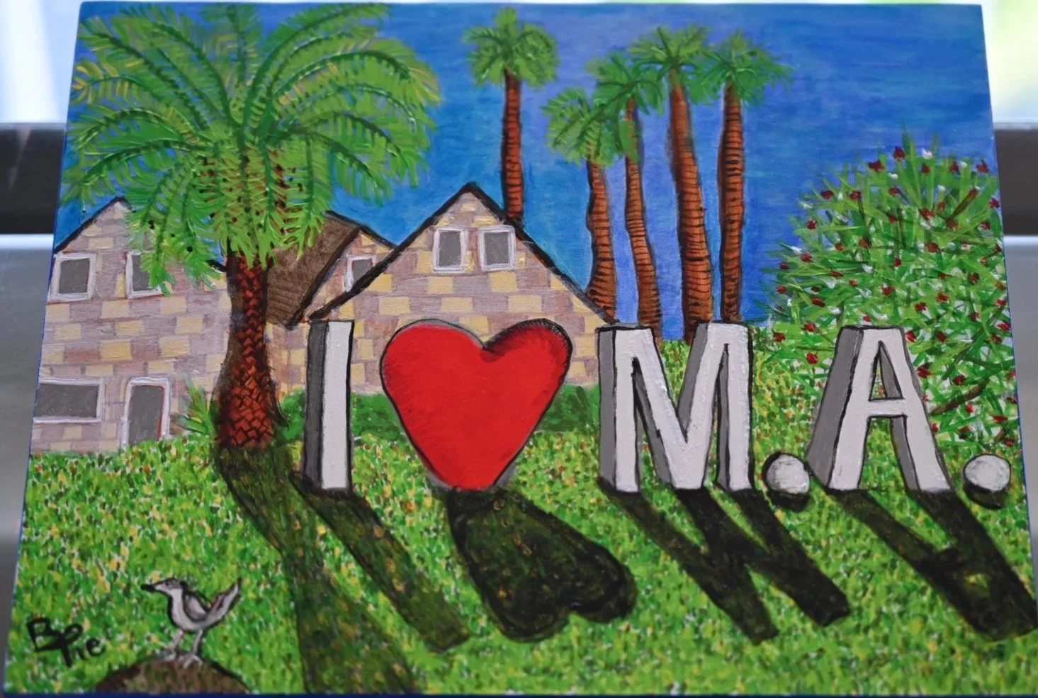 I Love Ma'ale Adumim
8x10 inches
commission piece
acrylic on gesso wood box