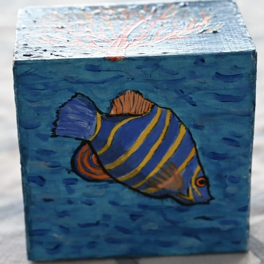 BlueStripedFish_5x5x3.25in_MixedMediaonRepurposedBox_Bpie.jpg