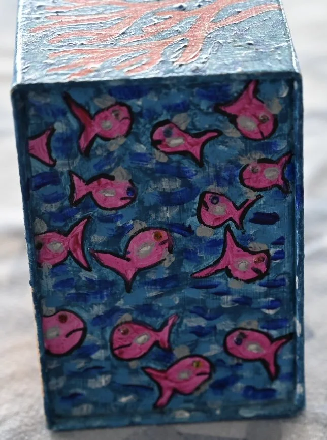 SpottedfishCube5d_5x5x4in_MixedMedia_bpie.jpg