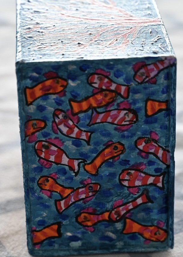 BluestripedfishCube7d_5x5x4in_MixedMedia_bpie.jpg
