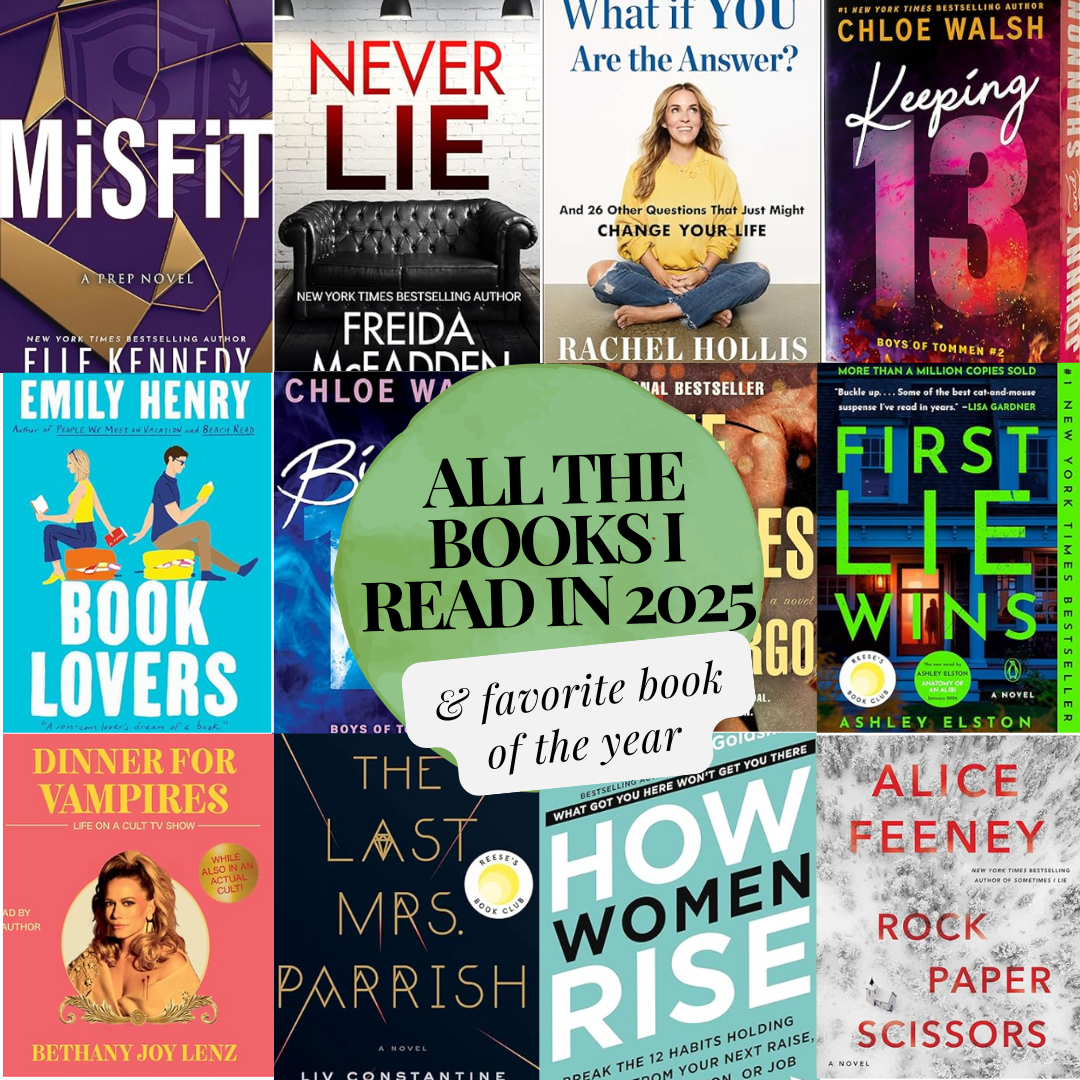 All the Books I Read in 2025, My 5-Star Ratings, &amp; Favorite Book of the Year