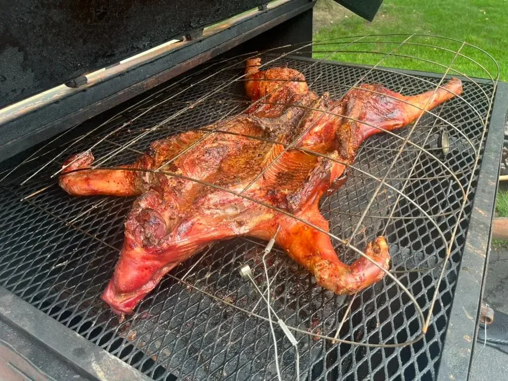 Pig Roast Almost Done.webp